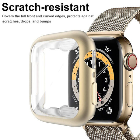 Apple Watch Ultra 3 / 2 / 1 (49mm) Fleksibelt Plast Cover m. Skærmbeskyttelse - Guld