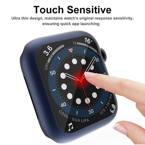 Apple Watch Ultra 3 / 2 / 1 (49mm) Fleksibelt Plast Cover m. Skærmbeskyttelse - Blå