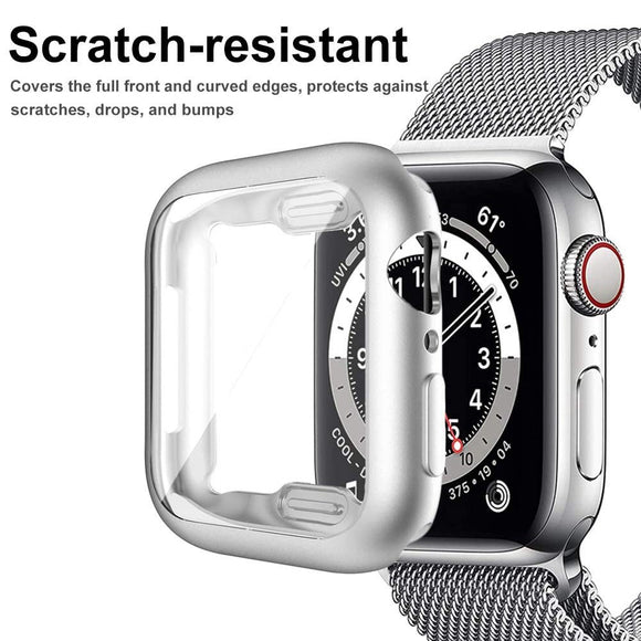 Apple Watch Ultra 3 / 2 / 1 (49mm) Fleksibelt Plast Cover m. Skærmbeskyttelse - Sølv
