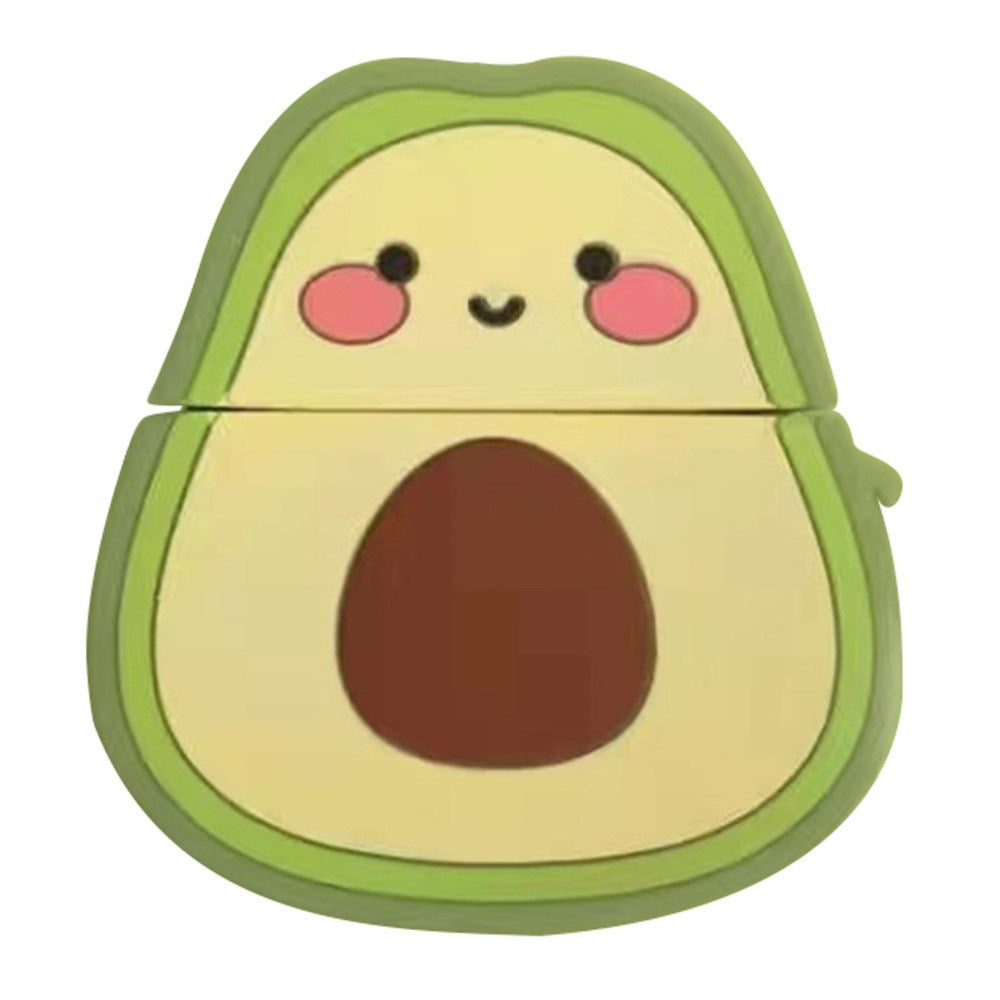 AirPods (1 & 2. gen.) Cartoon Silikone Cover - Avocado