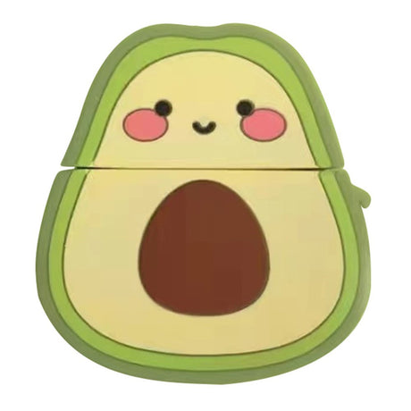 AirPods (1 & 2. gen.) Cartoon Silikone Cover - Avocado