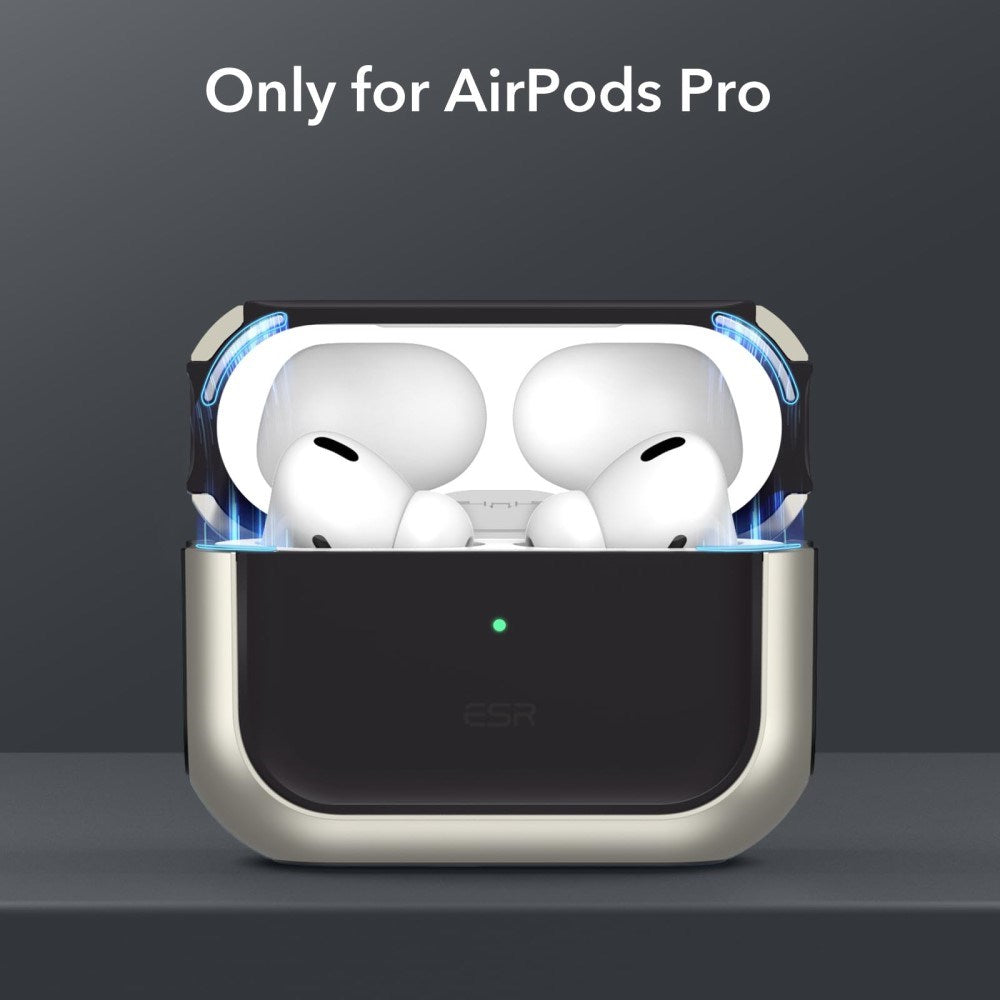 ESR AirPods Pro (1 & 2. gen.) Orbit Hybrid Magnetic Cover - MagSafe Kompatibel - Titanium