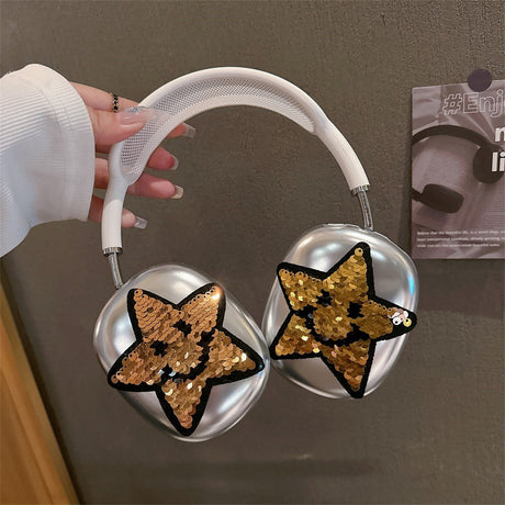 AirPods Max / Max 2 Plastik Cover m. Stjerne - Guld
