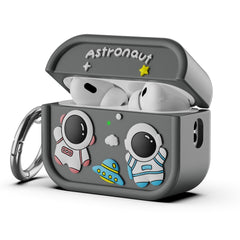 Apple AirPods Pro (2. Gen.) Silikone Cover m. Astronaut Design - Grå