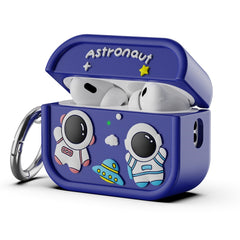 Apple AirPods Pro (2. Gen.) Silikone Cover m. Astronaut Design - Mørkeblå