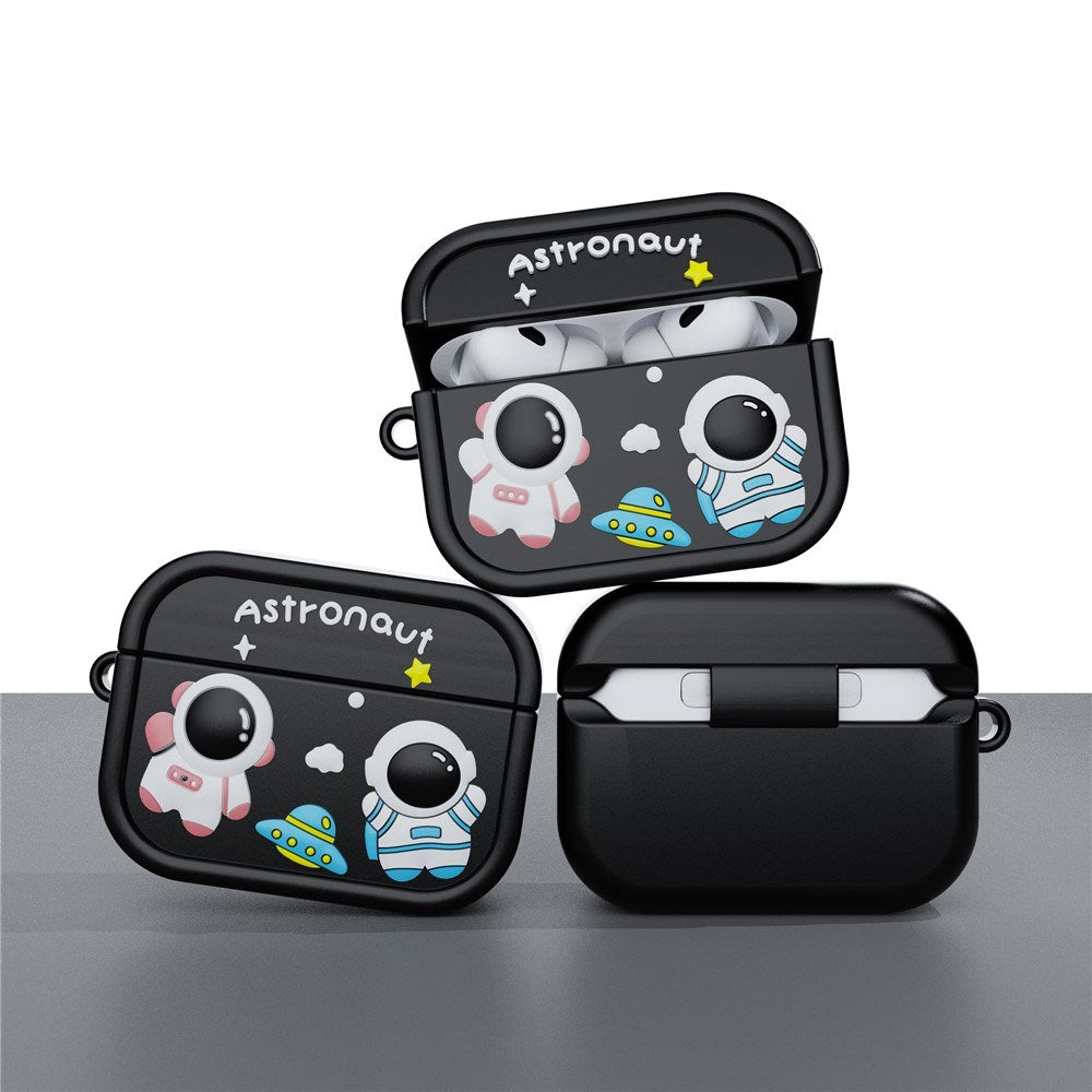Apple AirPods Pro (2. Gen.) Silikone Cover m. Astronaut Design - Lyseblå
