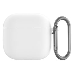 Apple AirPods (4. gen.) Silikone Cover med Karabinhage - Hvid