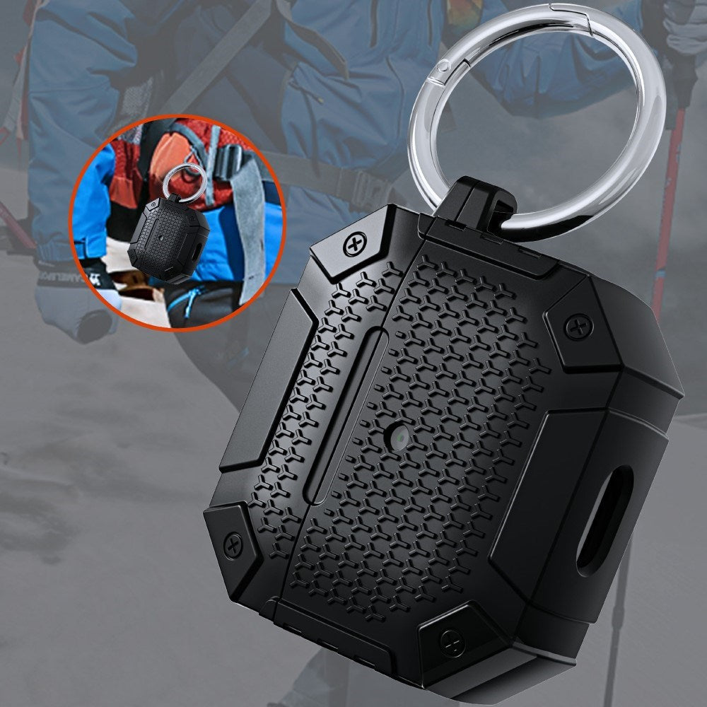 Airpods 4 Stødsikkert Militær Sikkerheds Cover - Rød