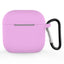 Apple AirPods (4. Gen.) Silikone Cover m. Karabinhage - Lilla