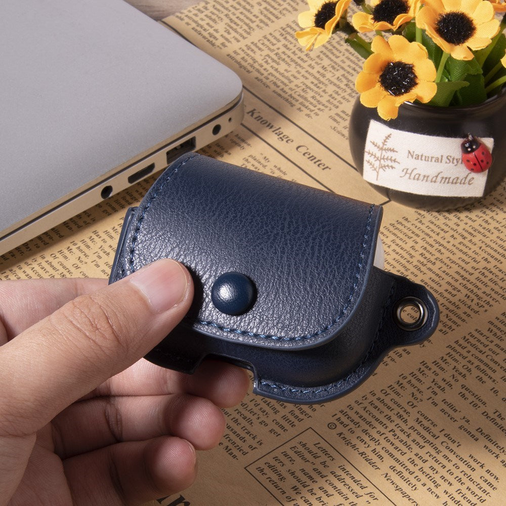 Apple AirPods (3. Gen.) Kunstlæder Cover m. Knaplukning - Sort