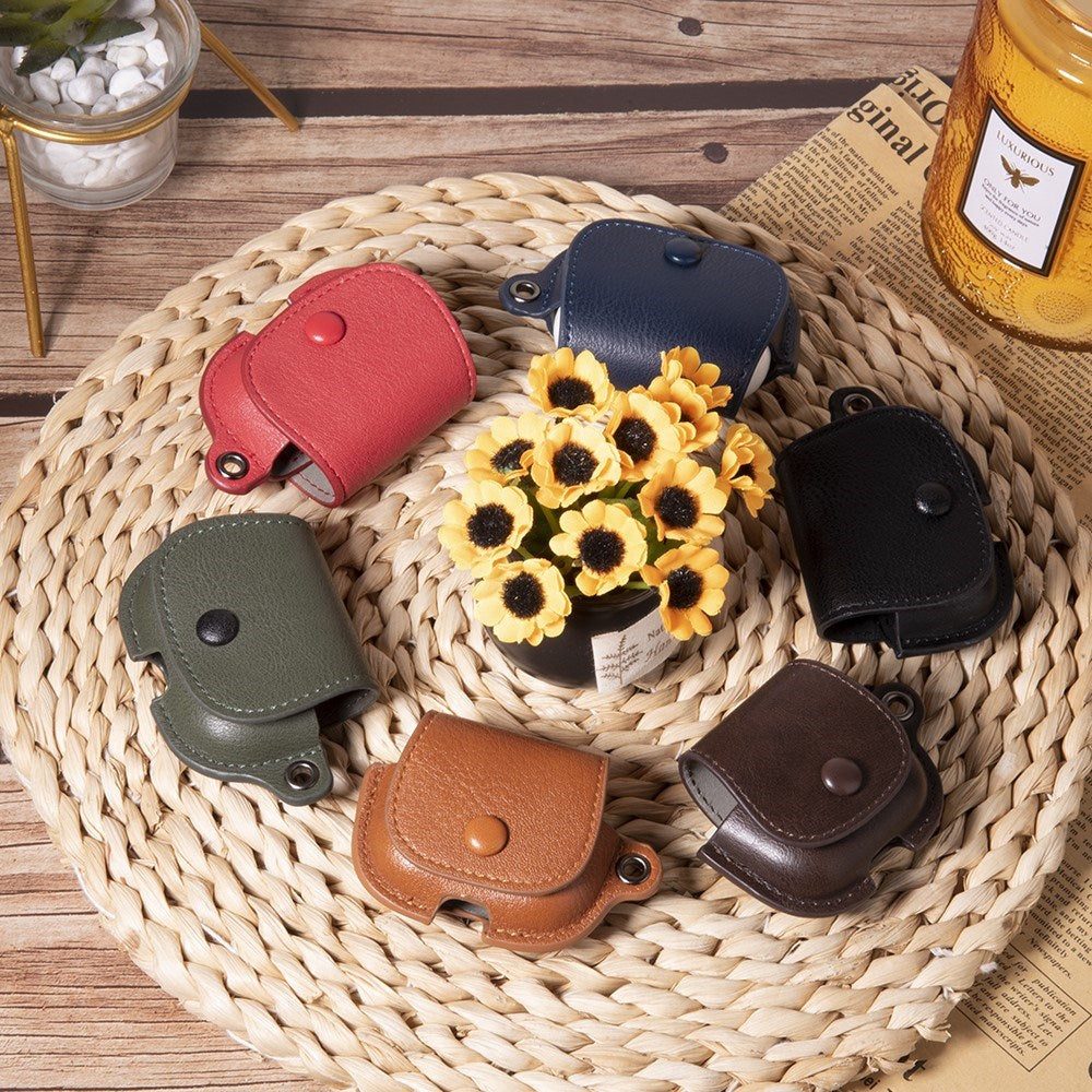 Apple AirPods (3. Gen.) Kunstlæder Cover m. Knaplukning - Lysebrun