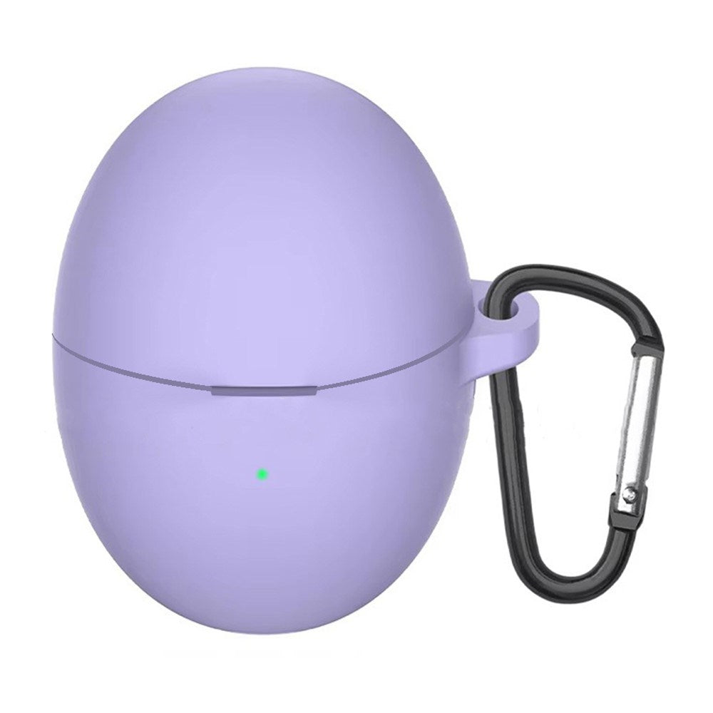 Huawei FreeBuds 6 Silikone Cover m. Karabinhage - Lavendel