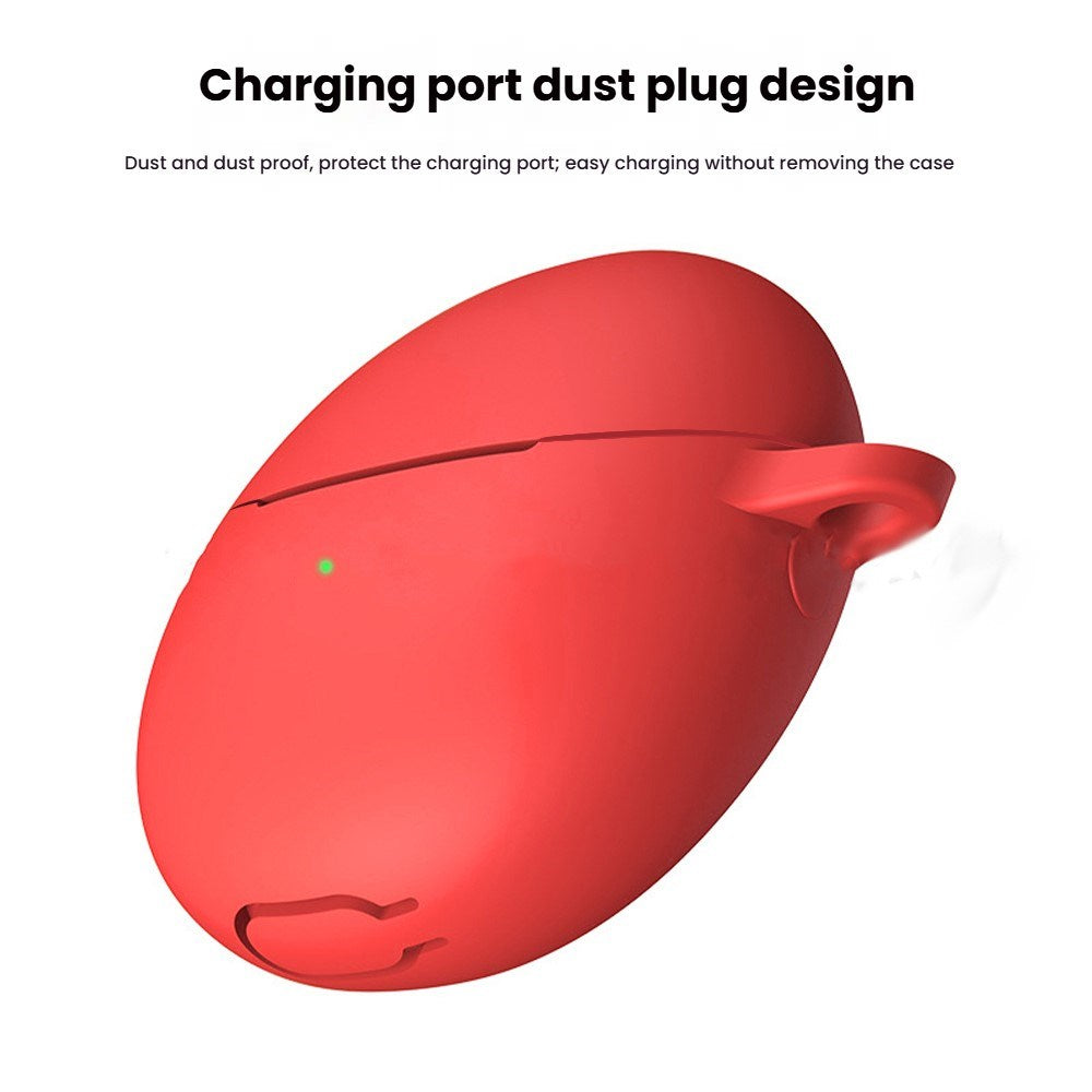 Huawei FreeBuds 6 Silikone Cover m. Karabinhage - Mørkeblå