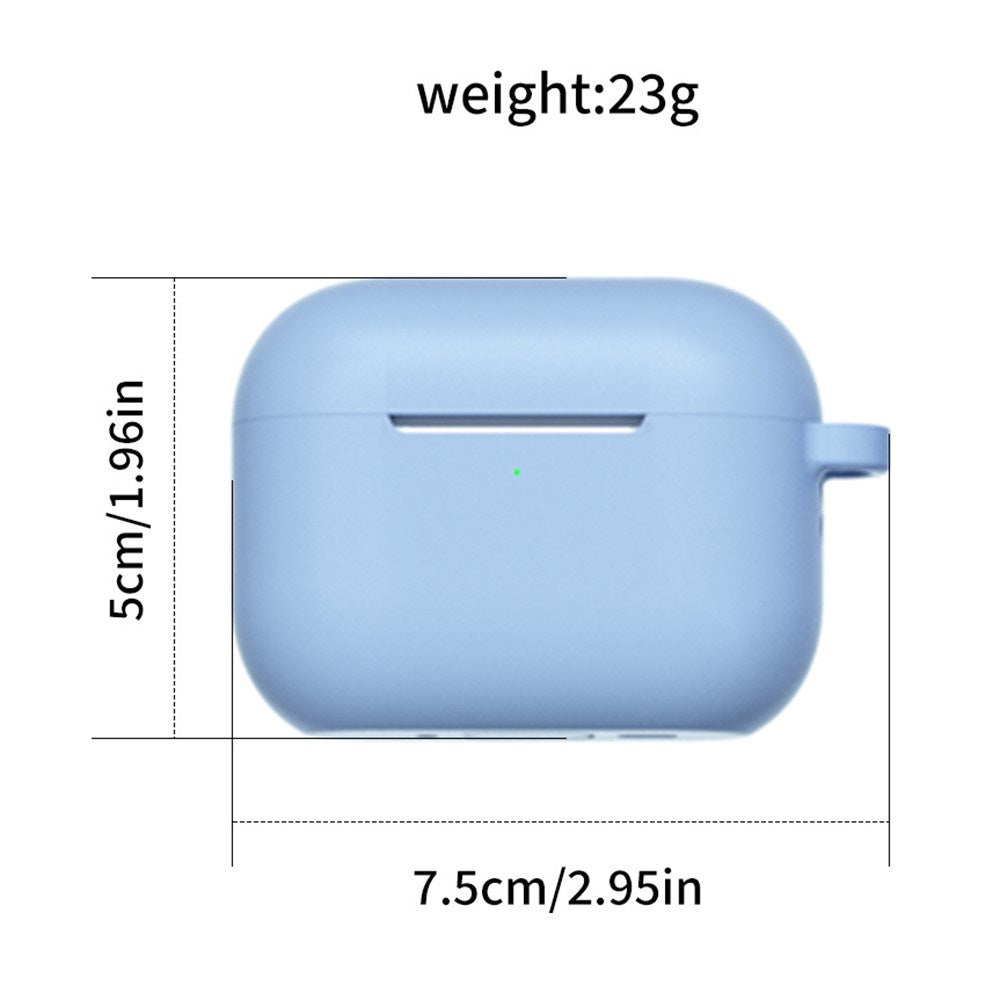 Apple AirPods Pro (3. gen.) Silikone Cover m. Karabinhage - Rød