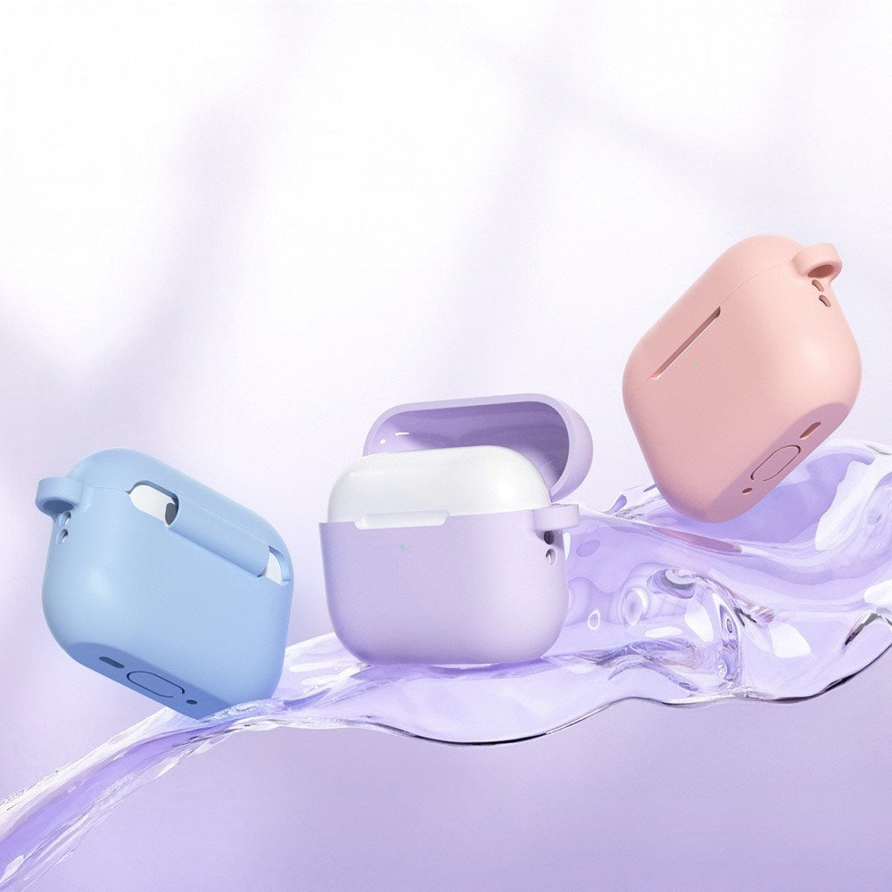 Apple AirPods Pro (3. gen.) Silikone Cover m. Karabinhage - Sort