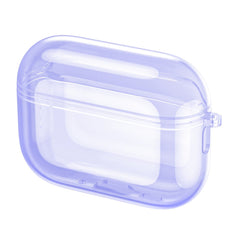 Apple AirPods Pro (3. gen.) Transparent Fleksibelt Plast Cover - Gennemsigtig / Lilla