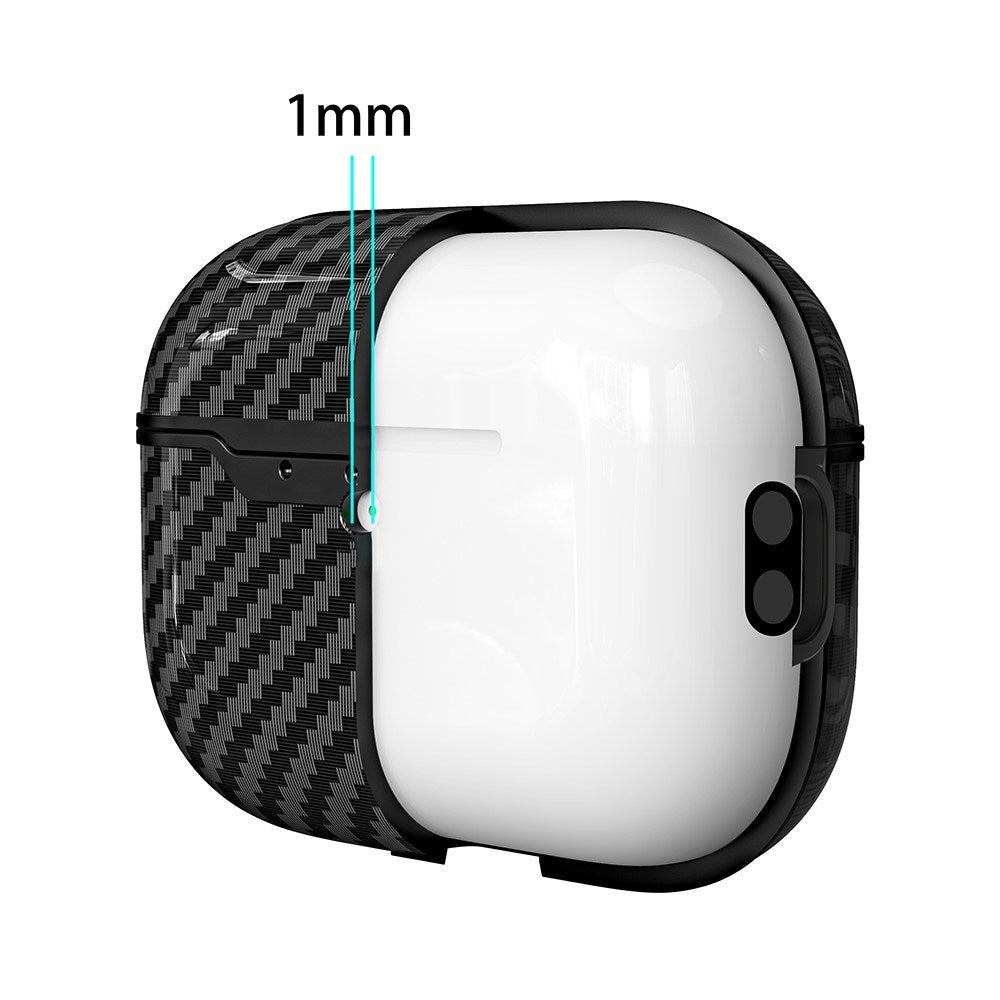 Apple AirPods Pro (3. gen.) Carbon Plast Cover - Sort