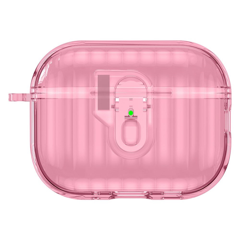 Apple AirPods Pro (3. gen.) Hybrid Plast Cover - Gennemsigtig / Lyserød