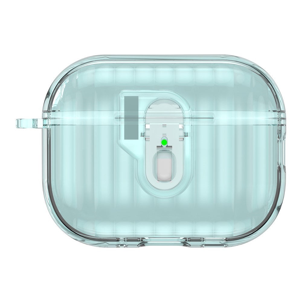 Apple AirPods Pro (3. gen.) Hybrid Plast Cover - Gennemsigtig / Blå