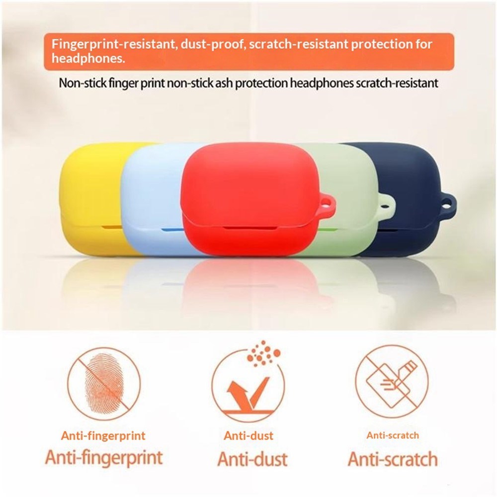Honor Earbuds 4 Silikone Cover m. Karabinhage - Hvid