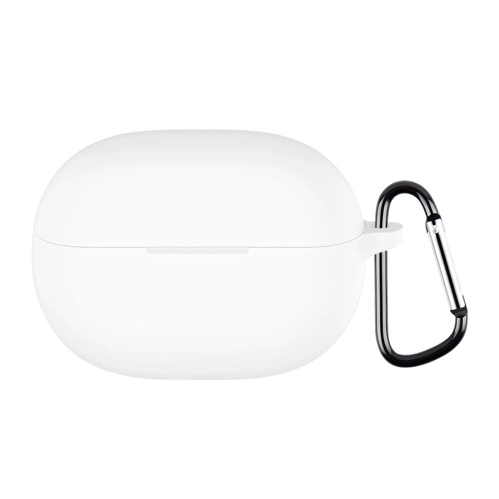 Huawei FreeBuds Pro 5 Silikone Cover m. Karabinhage - Hvid