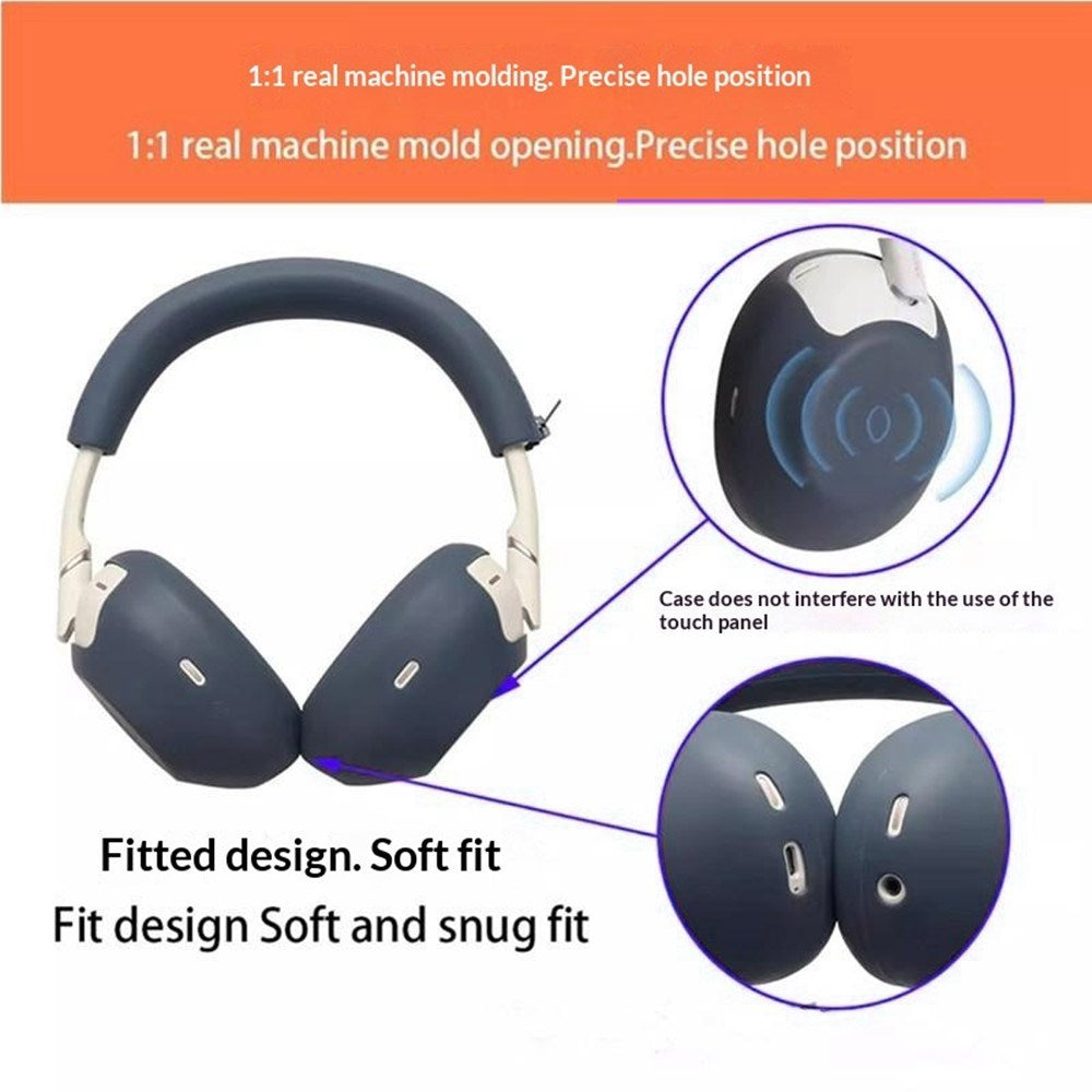 Silikone Cover til Sony WH-1000XM6 Høretelefoner - Grå