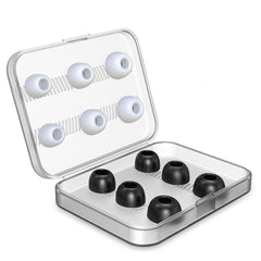 NEW BEE AirPods Pro (1 & 2 gen.)  Ørepropper S / M / L - 6 Par - Sort / Hvid