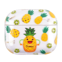 Apple AirPods (3. Gen.) Hårdt Plast Cover m. Mønster - Ananas