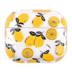 Apple AirPods (3. Gen.) Hårdt Plast Cover m. Mønster - Citron