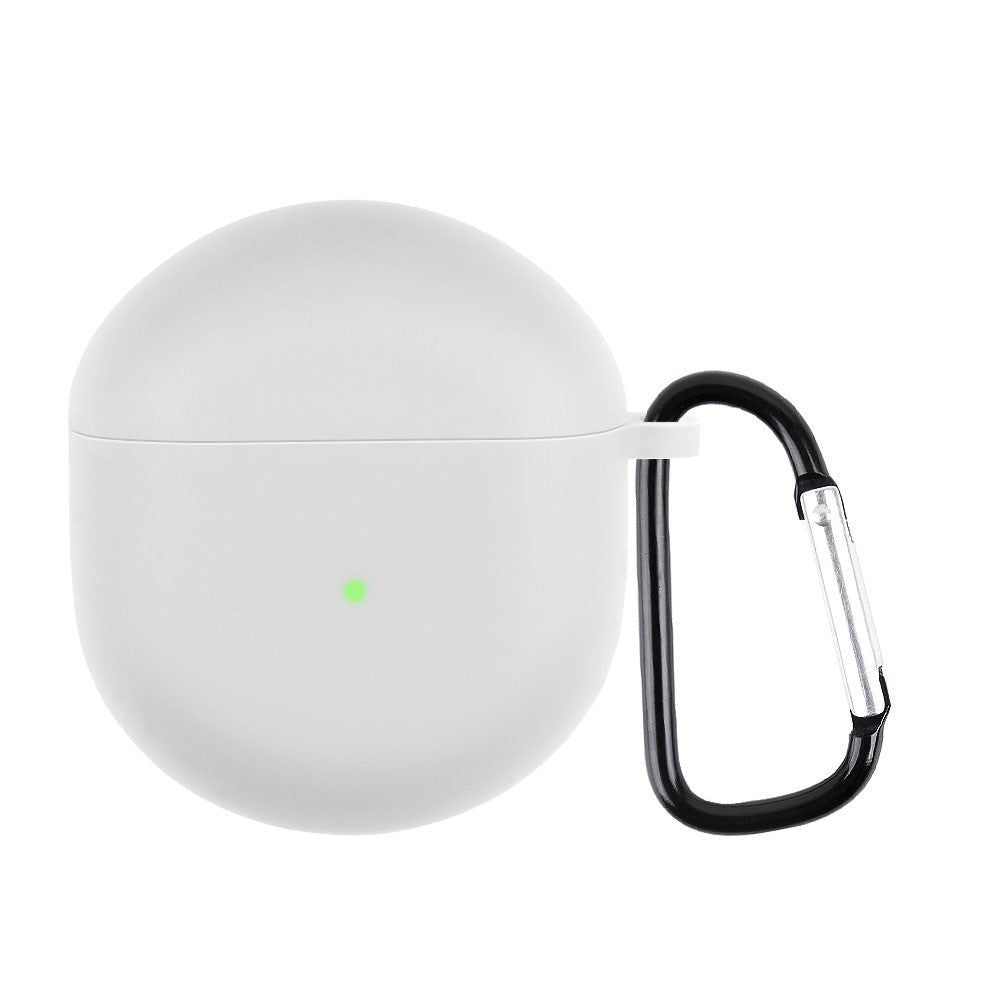 OnePlus Buds Silikone Cover m. Karabinhage - Hvid