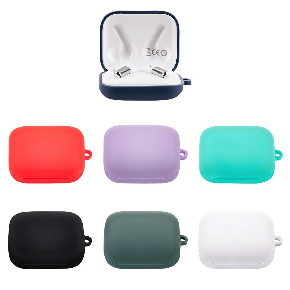 OnePlus Buds Pro Silikone Cover m. Karabinhage - Hvid