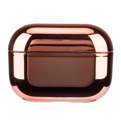 Apple AirPods Pro (2. Gen.) Hårdt Plastik Cover m. Metallisk Overflade - Rose Gold