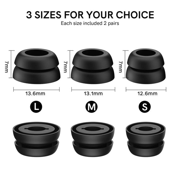 Earbuds Covers til Samsung Galaxy Buds Pro - 3 stk. - Sort