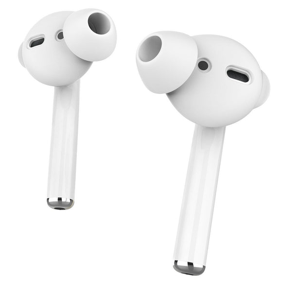 Apple AirPods (1. & 2. Gen) Ørepuder 3 Sæt m. Opbevaringsetui - Str. S - Lyserød