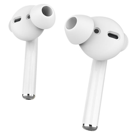 Apple AirPods (1. & 2. Gen) Ørepuder 3 Sæt m. Opbevaringsetui - Str. S - Sort