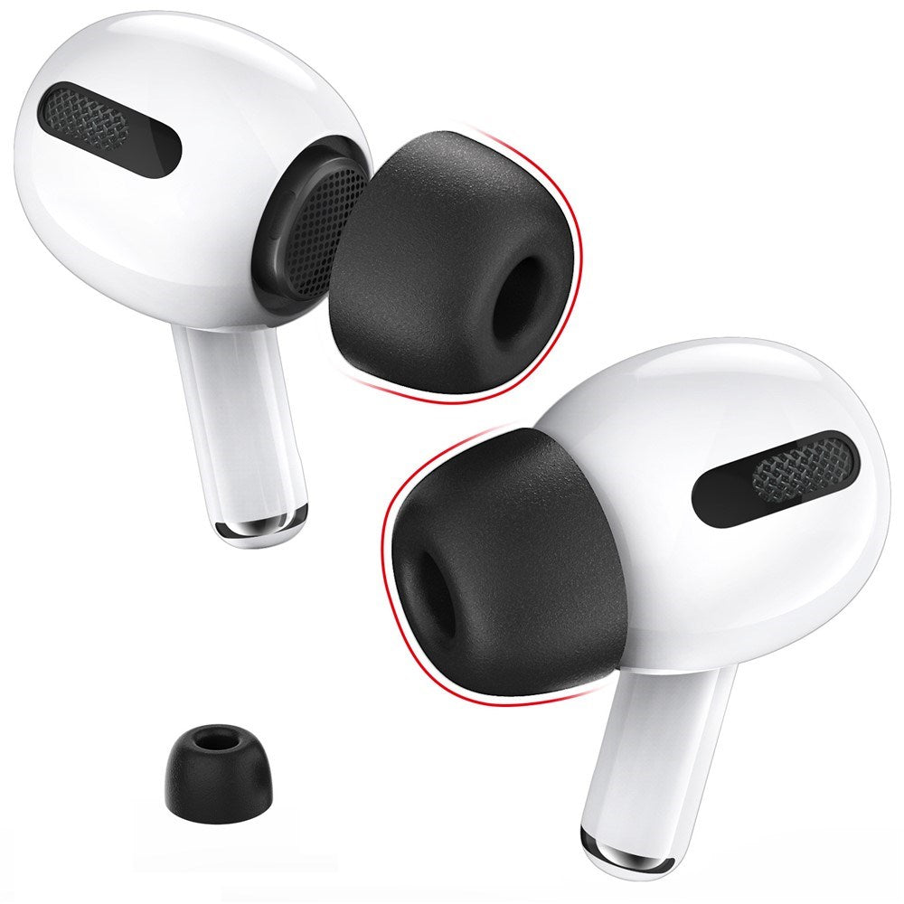 AirPods Pro (1. & 2. Gen.) AHASTYLE WG28 Memory Foam Ørepropper - Str. S - Sort