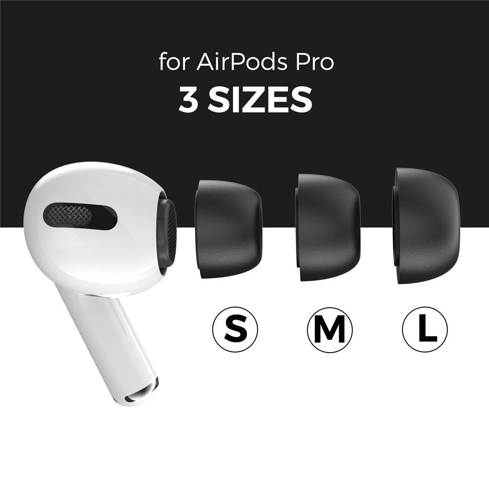AirPods Pro (1. & 2. Gen.) AHASTYLE Memory Foam Ørepropper - S / M / L - Sort