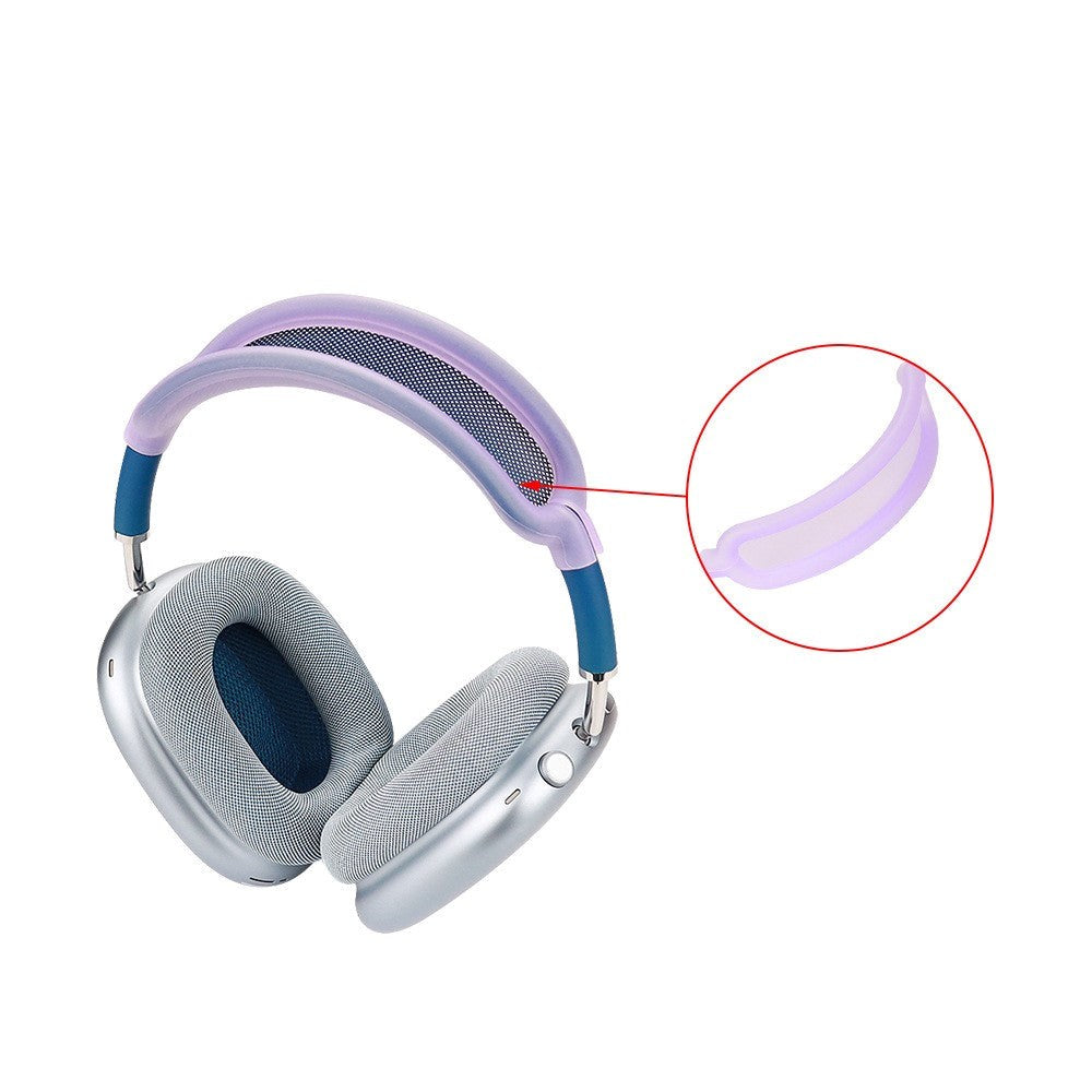 AirPods Max / Max 2 Silikone Cover m. Bøjle Beskytter - Mat Gennemsigtig
