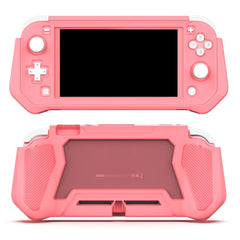 Nintendo Switch Lite 360° Plastik Cover m. Indbygget Skærmbeskyttelse - Pink
