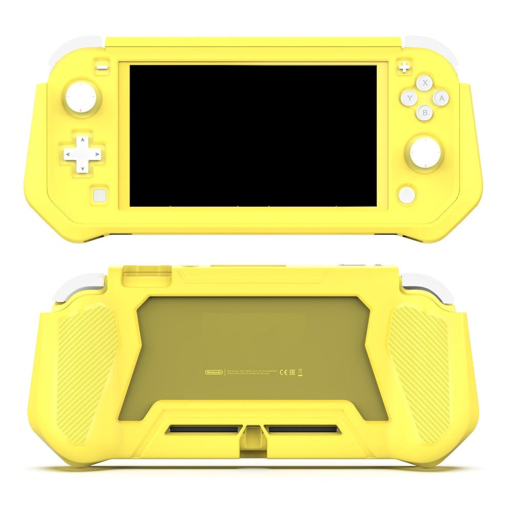 Nintendo Switch Lite 360° Plastik Cover m. Indbygget Skærmbeskyttelse - Gul