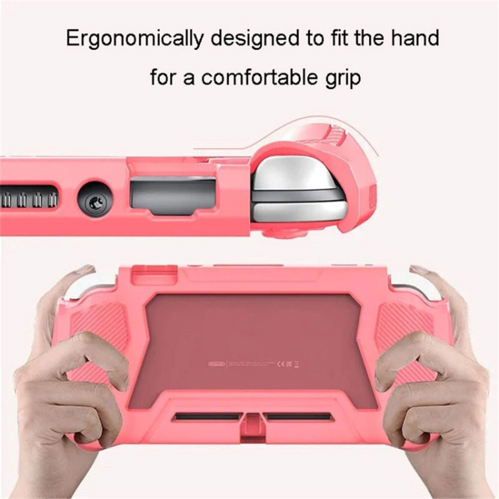 Nintendo Switch Lite 360° Plastik Cover m. Indbygget Skærmbeskyttelse - Gul