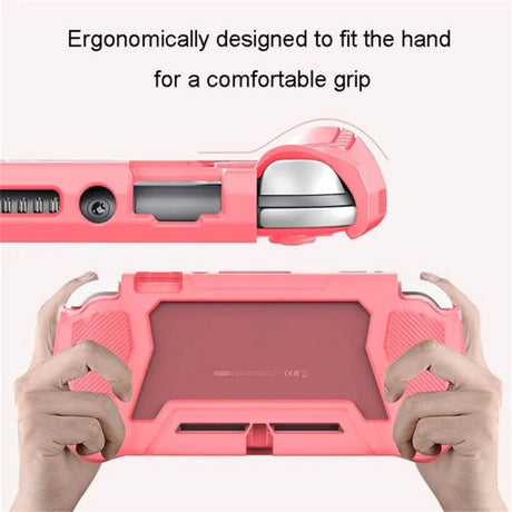 Nintendo Switch Lite 360° Plastik Cover m. Indbygget Skærmbeskyttelse - Gul