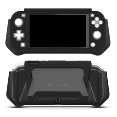 Nintendo Switch Lite 360° Plastik Cover m. Indbygget Skærmbeskyttelse - Sort