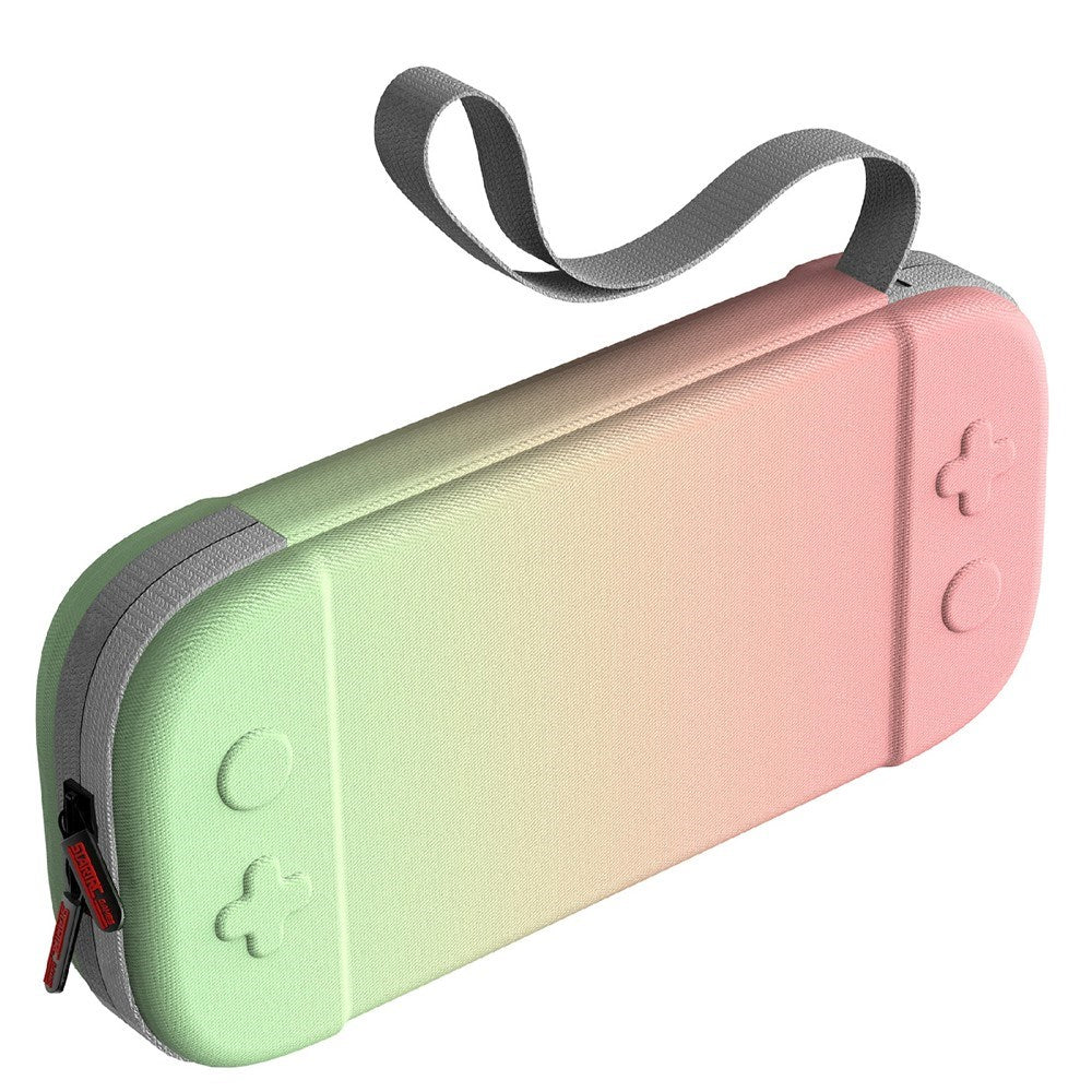 Nintendo Switch 2 Nylon Opbevaringstaske m. Strop - Grøn / Lyserød