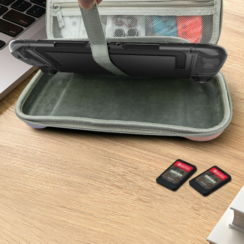Nintendo Switch 2 Organiserings- og Transporttaske m. Håndtag - Grøn