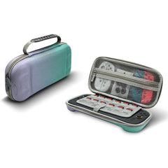 Nintendo Switch 2 Organiserings- og Transporttaske m. Håndtag - Lilla / Grøn