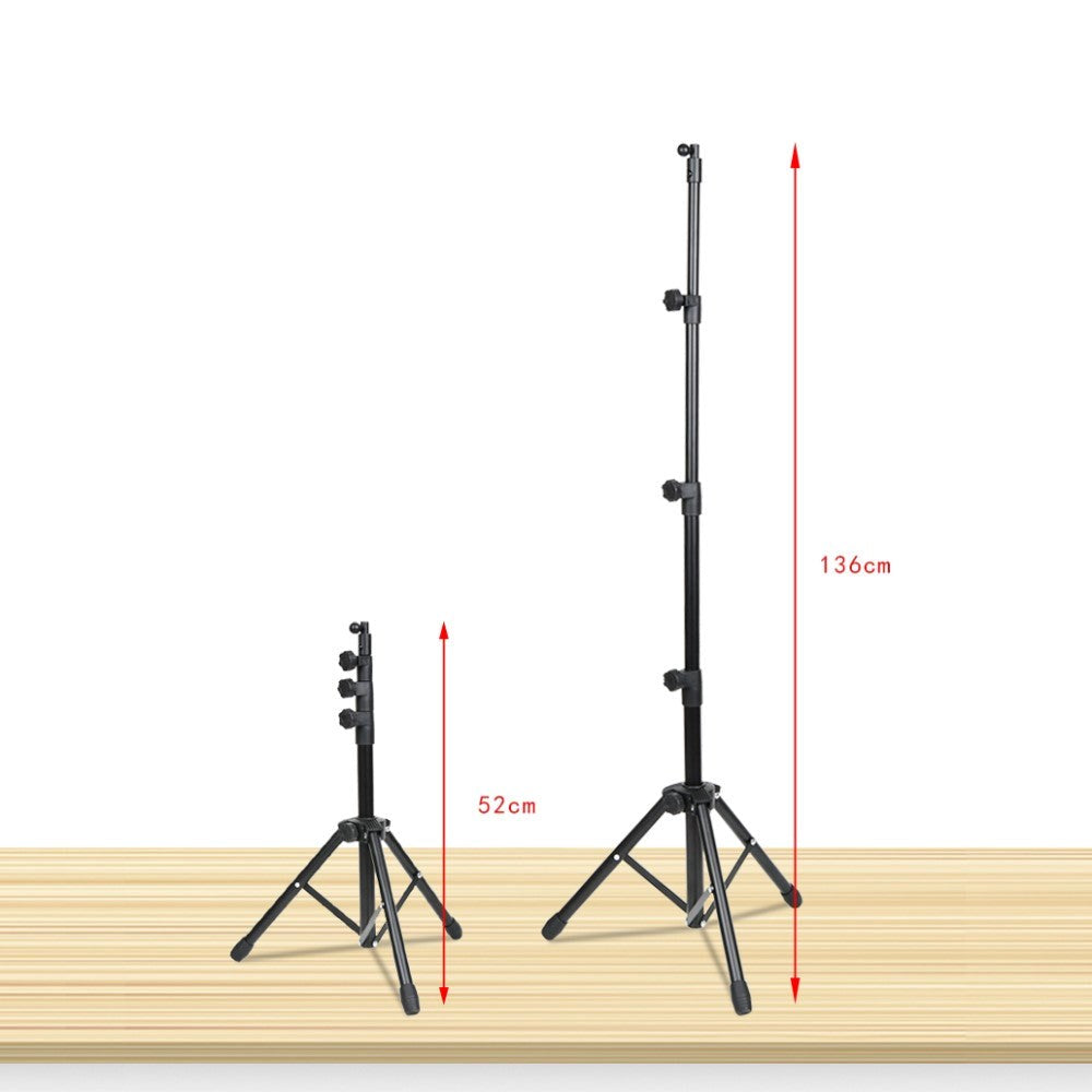 Tripod Mobil Stander I Metal m. 360° Rotation & Taske - Sort