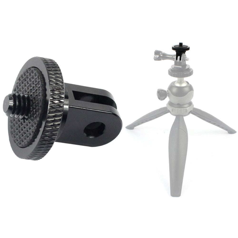 GoPro Hero 9 / 10 Aluminium Adapter til Tri Pod Montering - Sort