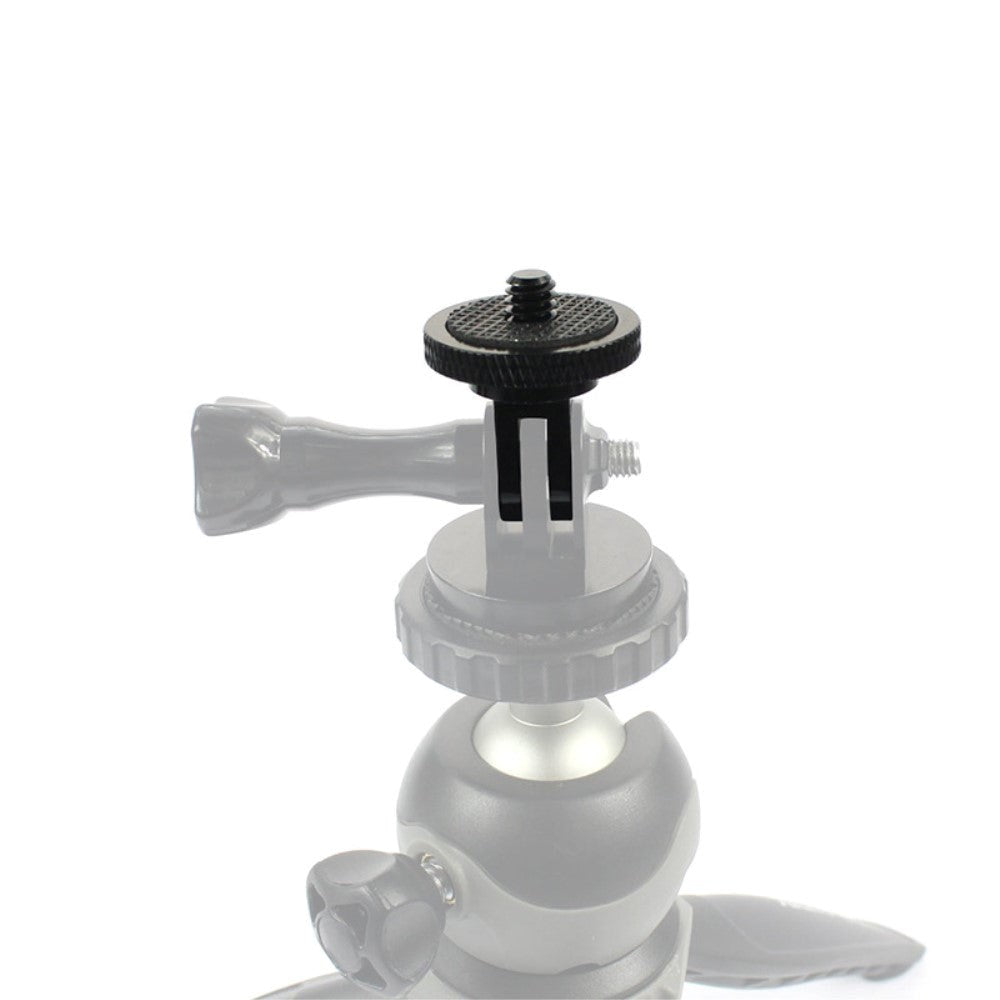 GoPro Hero 9 / 10 Aluminium Adapter til Tri Pod Montering - Sort