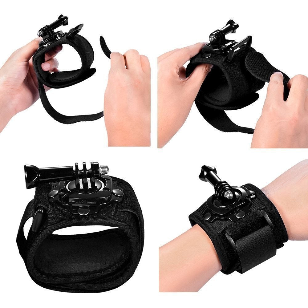 GoPro 4 - 11 Armbånds Holder - Wrist Strap Mount Holder - Sort